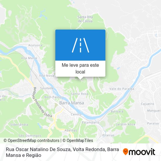 Rua Oscar Natalino De Souza mapa