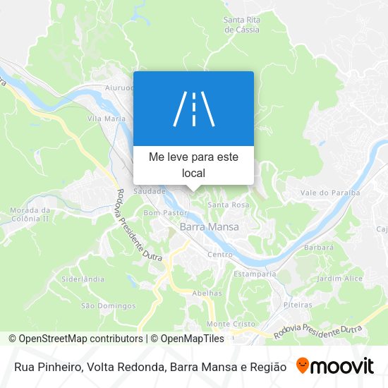 Rua Pinheiro mapa
