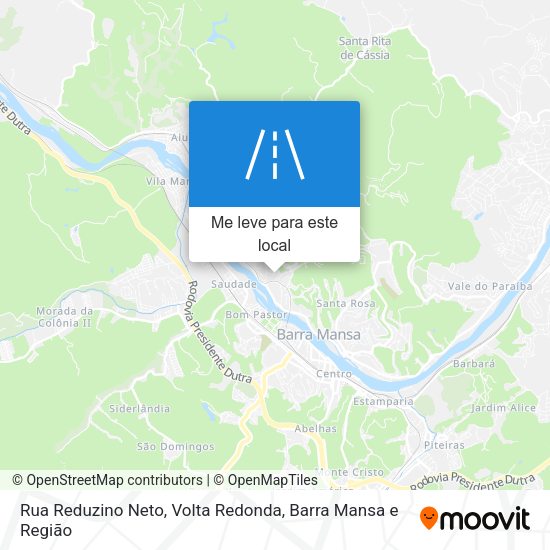Rua Reduzino Neto mapa