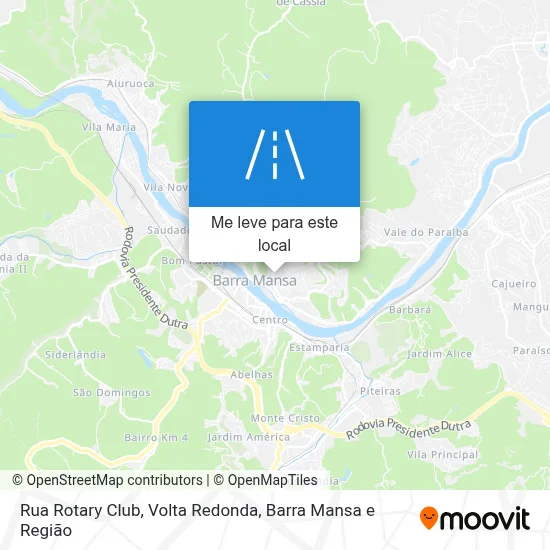 Rua Rotary Club mapa