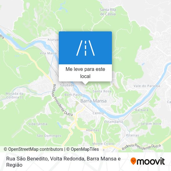 Rua São Benedito mapa