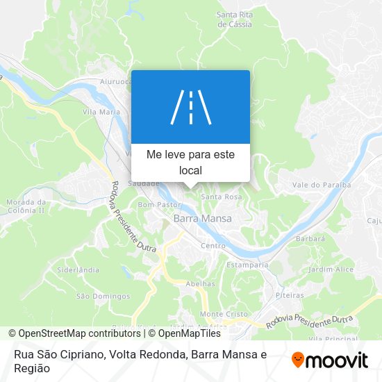 Rua São Cipriano mapa