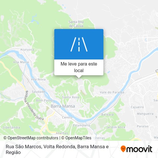 Rua São Marcos mapa