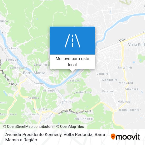 Avenida Presidente Kennedy mapa