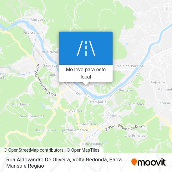Rua Aldovandro De Oliveira mapa