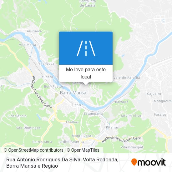 Rua Antônio Rodrigues Da Silva mapa