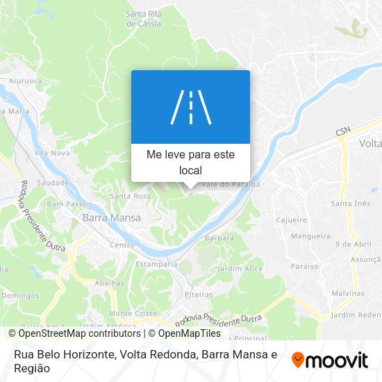 Rua Belo Horizonte mapa