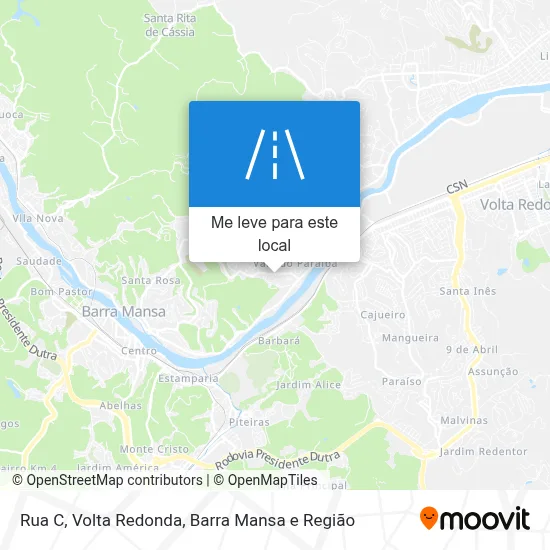 Rua C mapa