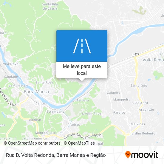 Rua D mapa