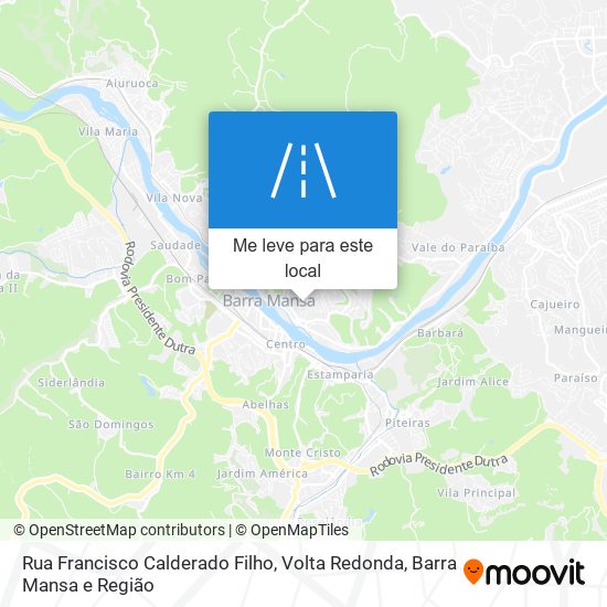 Rua Francisco Calderado Filho mapa