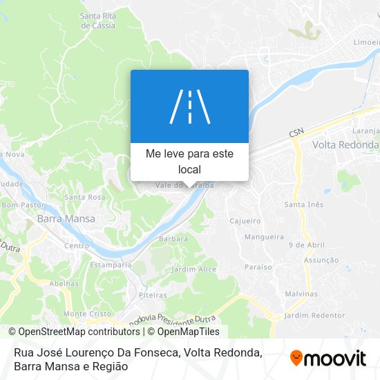 Rua José Lourenço Da Fonseca mapa