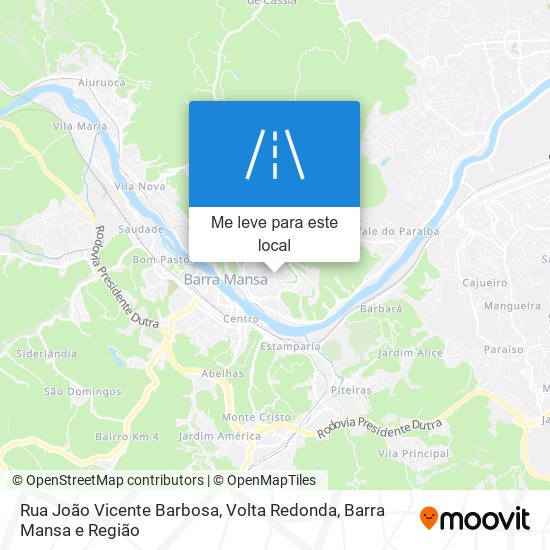 Rua João Vicente Barbosa mapa