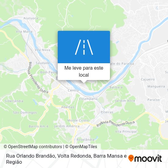 Rua Orlando Brandão mapa
