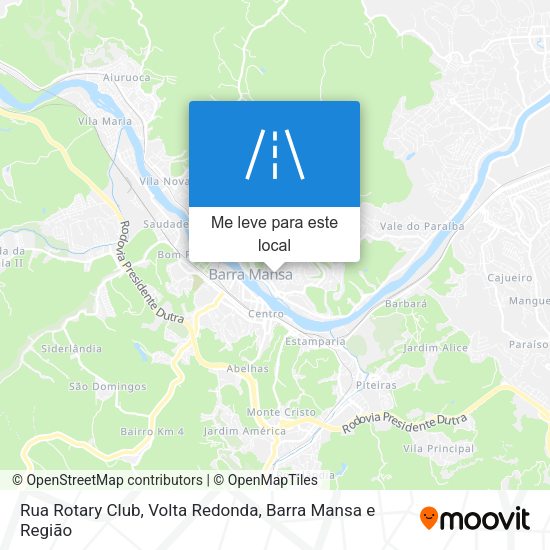 Rua Rotary Club mapa