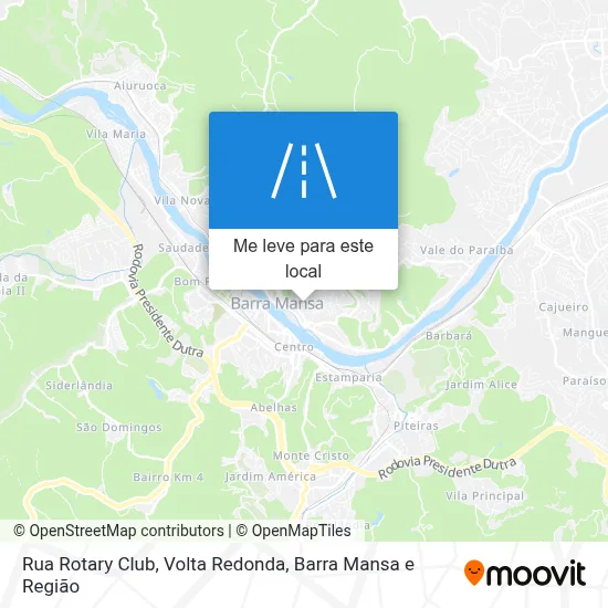 Rua Rotary Club mapa