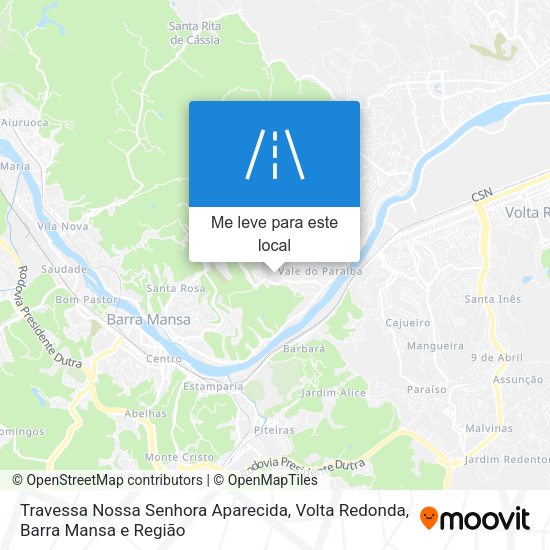 Travessa Nossa Senhora Aparecida mapa