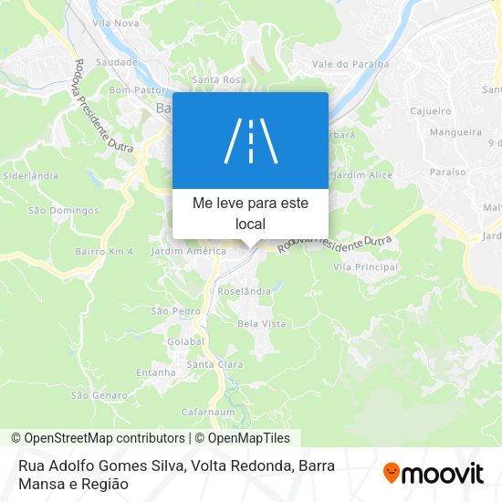 Rua Adolfo Gomes Silva mapa