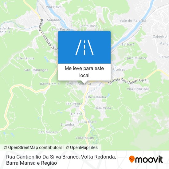 Rua Cantionílio Da Silva Branco mapa