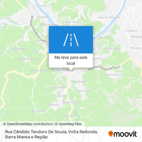 Rua Cândido Teodoro De Souza mapa