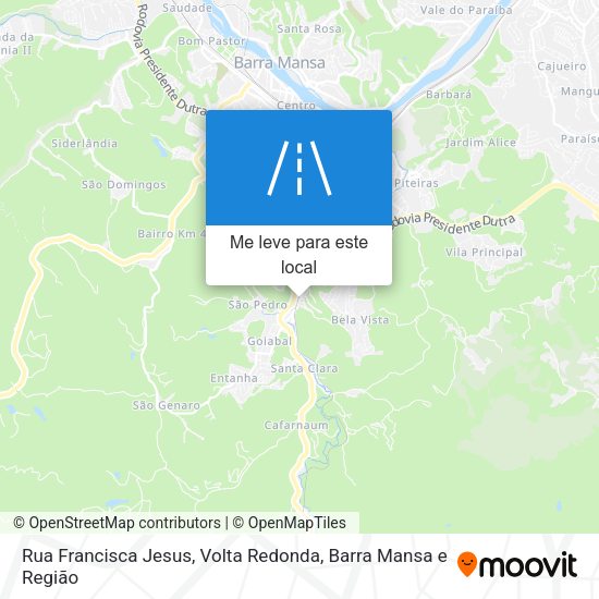 Rua Francisca Jesus mapa