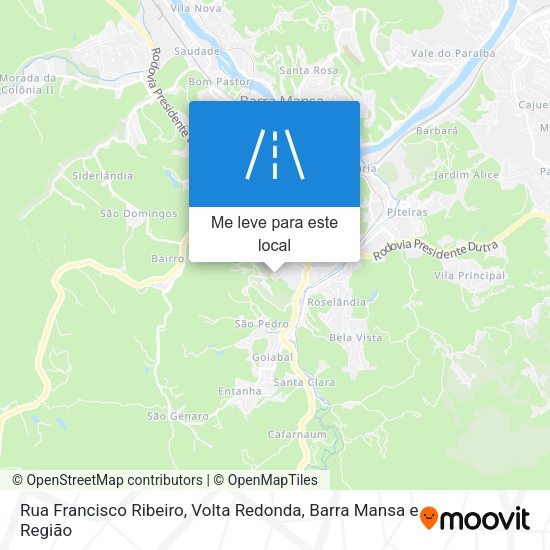 Rua Francisco Ribeiro mapa