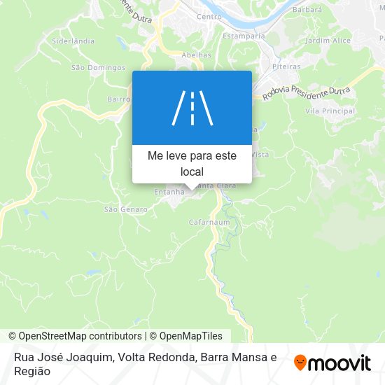 Rua José Joaquim mapa