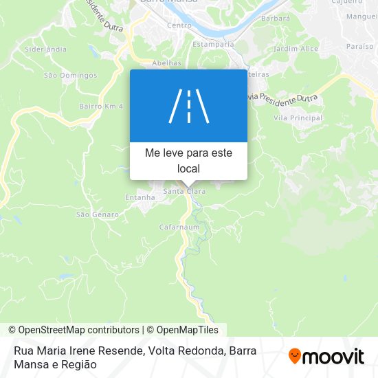 Rua Maria Irene Resende mapa