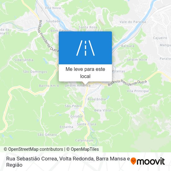 Rua Sebastião Correa mapa