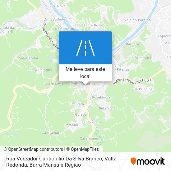 Rua Vereador Cantionílio Da Silva Branco mapa