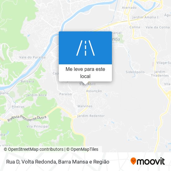 Rua D mapa