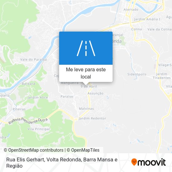 Rua Elis Gerhart mapa