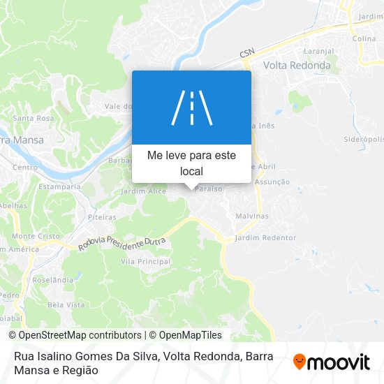Rua Isalino Gomes Da Silva mapa