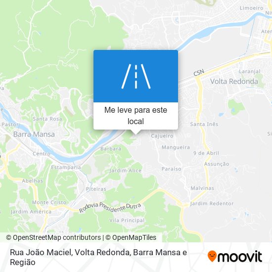 Rua João Maciel mapa