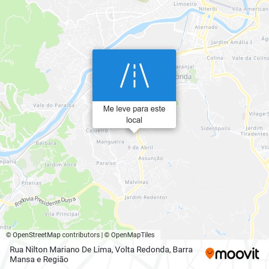 Rua Nilton Mariano De Lima mapa