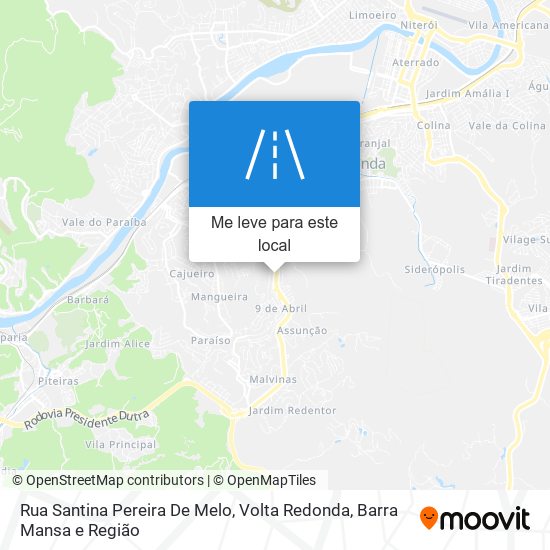 Rua Santina Pereira De Melo mapa