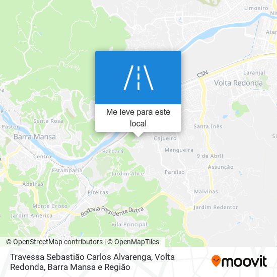 Travessa Sebastião Carlos Alvarenga mapa