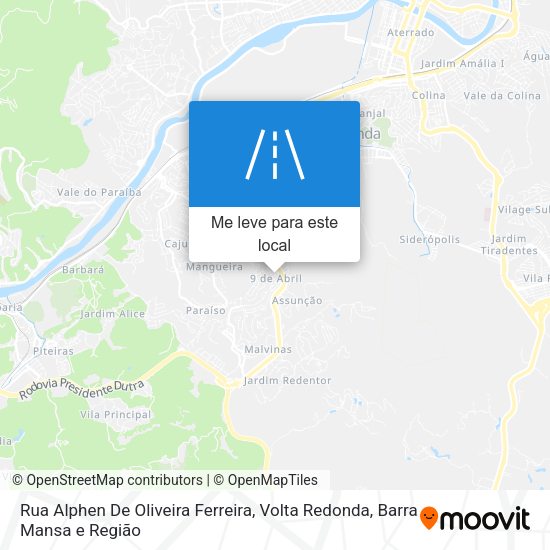 Rua Alphen De Oliveira Ferreira mapa