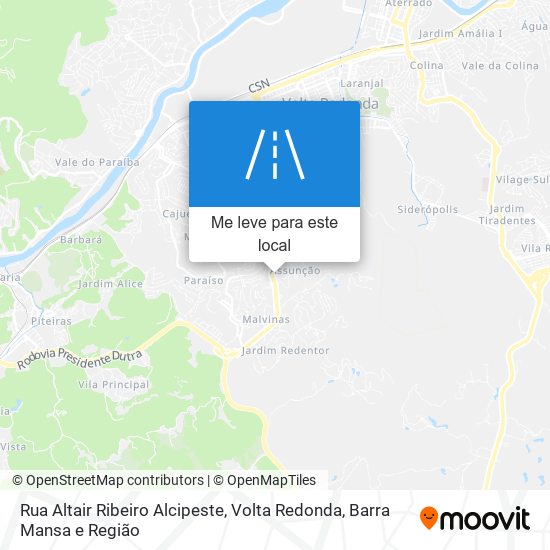 Rua Altair Ribeiro Alcipeste mapa