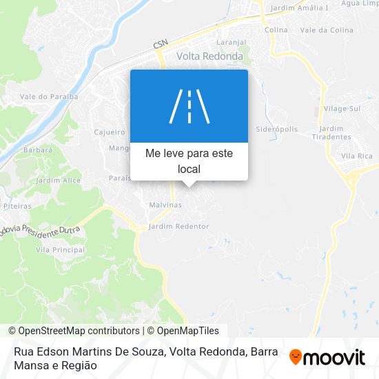 Rua Edson Martins De Souza mapa