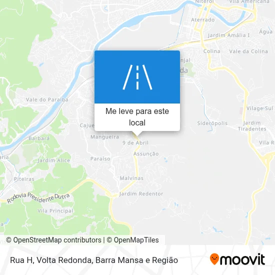 Rua H mapa