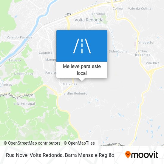 Rua Nove mapa