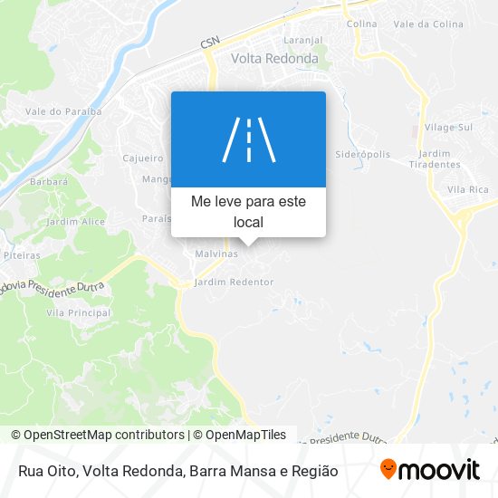 Rua Oito mapa