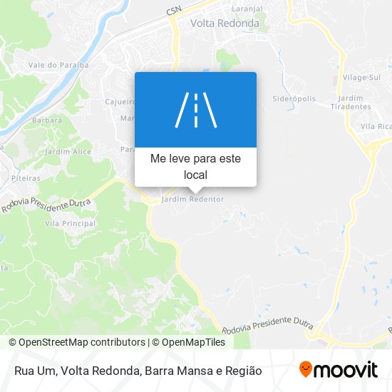 Rua Um mapa