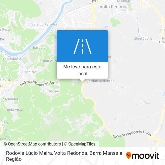 Rodovia Lúcio Meira mapa