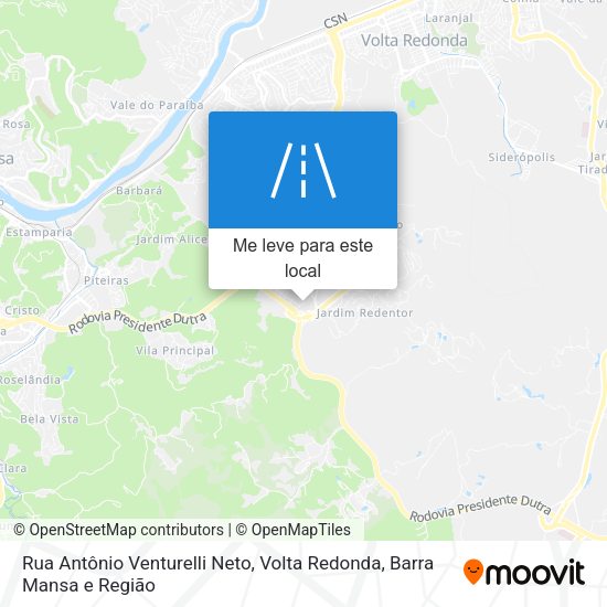 Rua Antônio Venturelli Neto mapa
