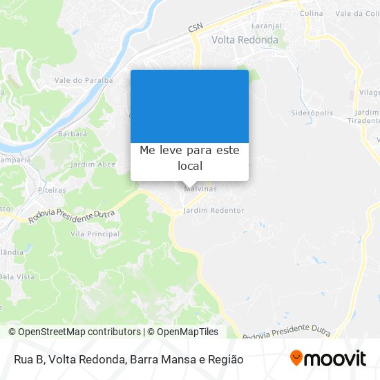 Rua B mapa