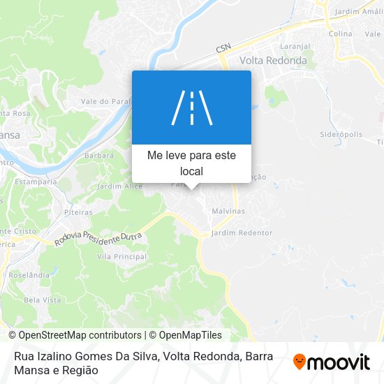 Rua Izalino Gomes Da Silva mapa