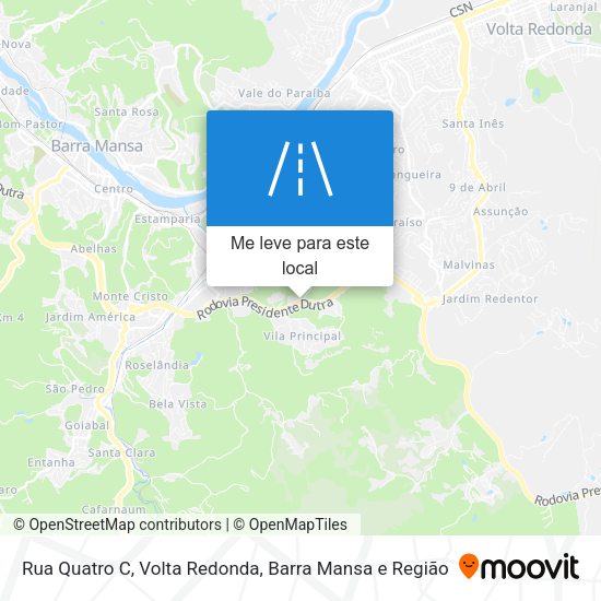 Rua Quatro C mapa
