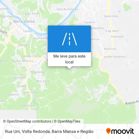 Rua Um mapa