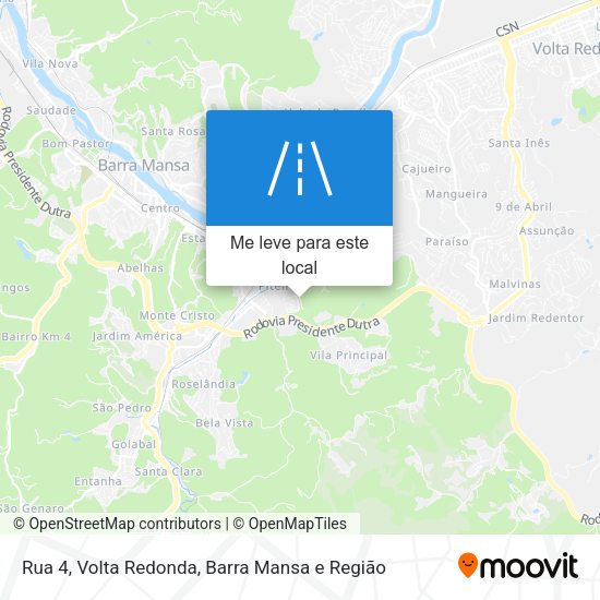 Rua 4 mapa